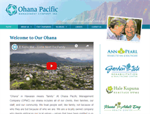 Tablet Screenshot of ohanapacific.com